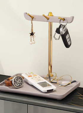 速发入户门口玄关收几摆件新中式客厅茶物鞋柜梳妆台化妆品置纳架