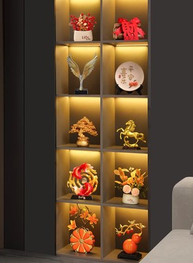 速发酒柜装饰品摆件入户门轻奢高年宅档有余玄关客厅旺年创意家居