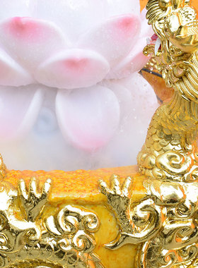 速发彩绘浴佛盆九龙吐水子太佛浴佛像释节牟尼九龙灌浴浴佛迦用品