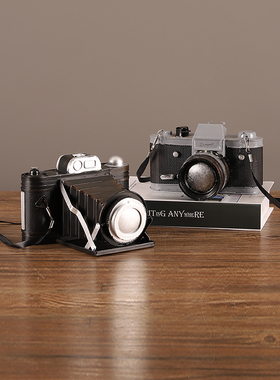 速发铁店复古相机摆件怀旧老式物件间铺橱窗布置酒柜装饰品直播艺