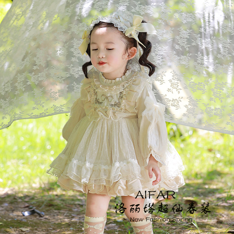 洛丽塔女童西班牙公主裙lolita连衣裙蕾丝蓬蓬周岁女宝宝礼服裙子,淘宝优惠券,粉丝福利购,淘宝优惠卷