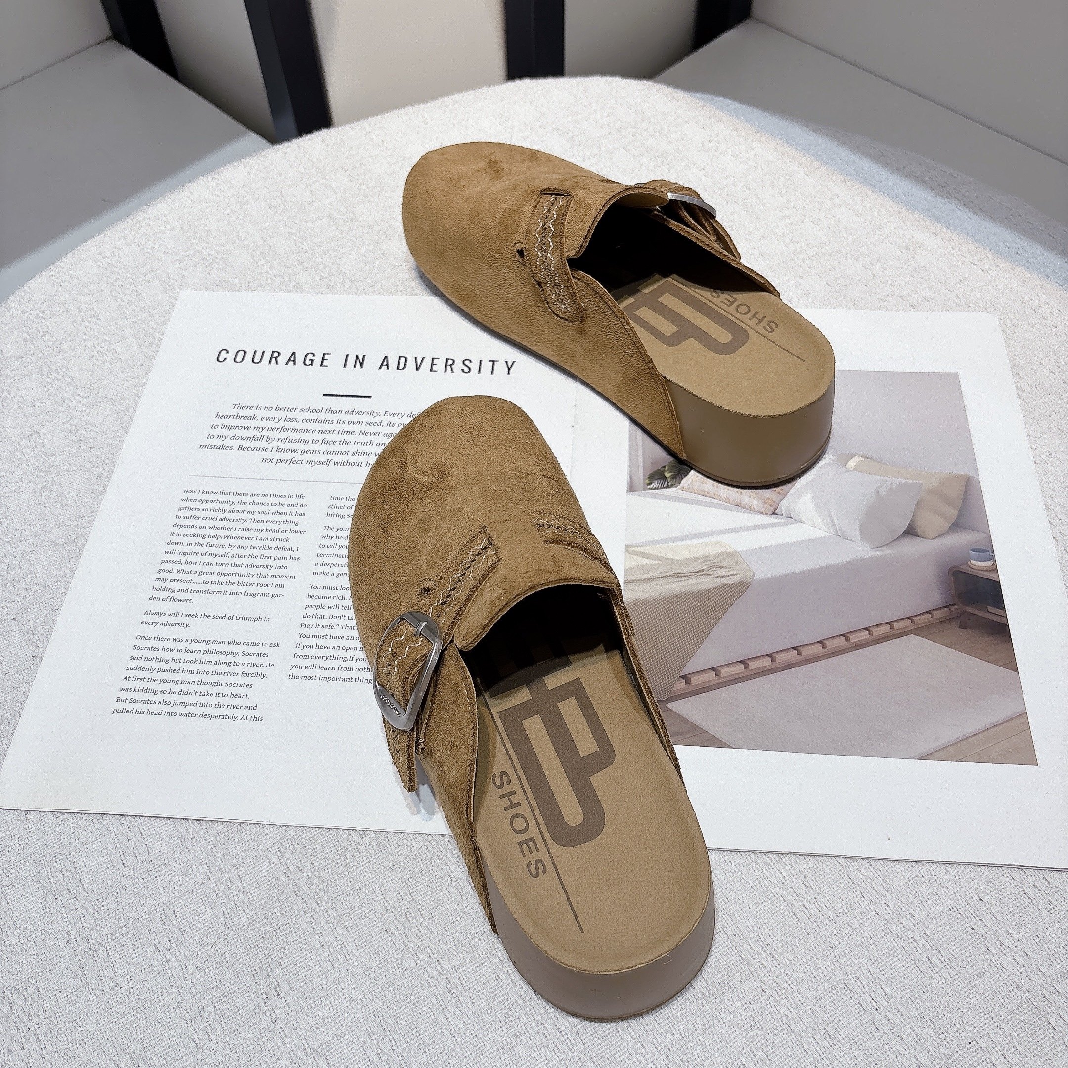 厚底勃肯鞋包头半拖鞋女外穿2025年秋季新款时尚休闲懒人博肯凉拖,淘宝优惠券,粉丝福利购,淘宝优惠卷