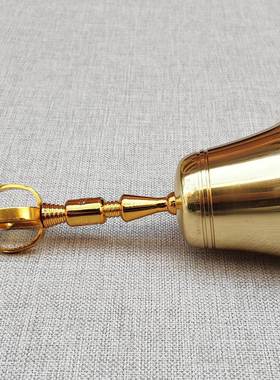 浮莲笙佛具用品佛龛供桌佛具摆件法器铜铃道铃全铜抛光手摇铃碰铃