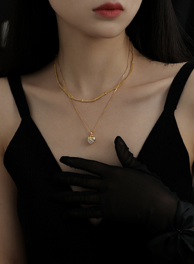 ACEVITA爱心锆石时尚轻奢风项链