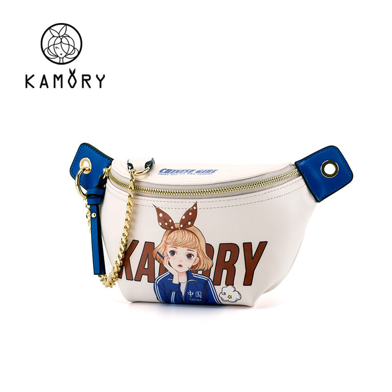 凯美源女斜跨百搭链条国潮小包包 凯美源女士包袋