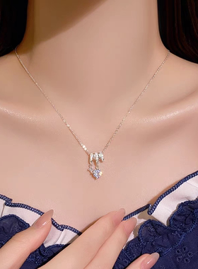 精致星芒爱心项链饰品