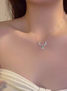 小红书网红同款翅膀项链