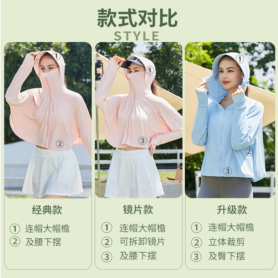 UV-resistant, breathable and lightweight sun protection clothing UPF50+