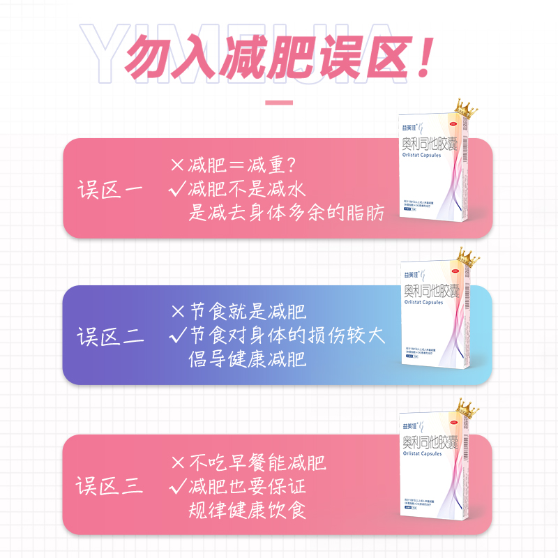 益美佳奥利司他胶囊减肥药瘦身排油减脂排油丸肥胖官方旗舰店正品