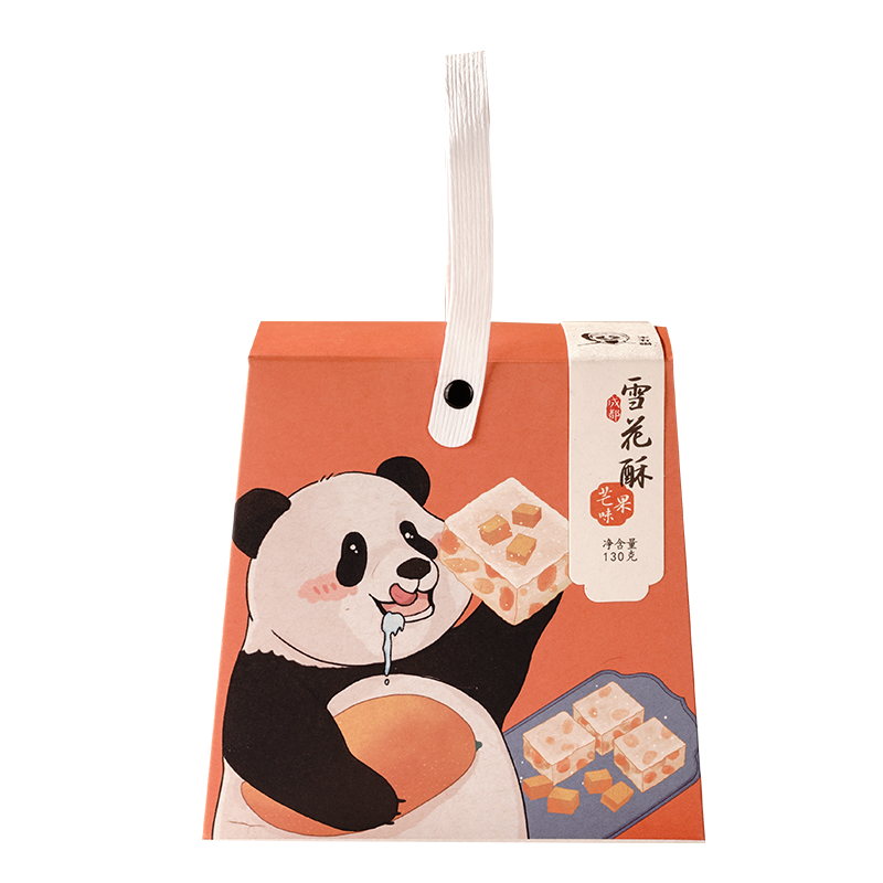 【好物体验专享】宋有福成都大熊猫糕点主题馆特色雪花酥130g礼物,淘宝优惠券,粉丝福利购,淘宝优惠卷