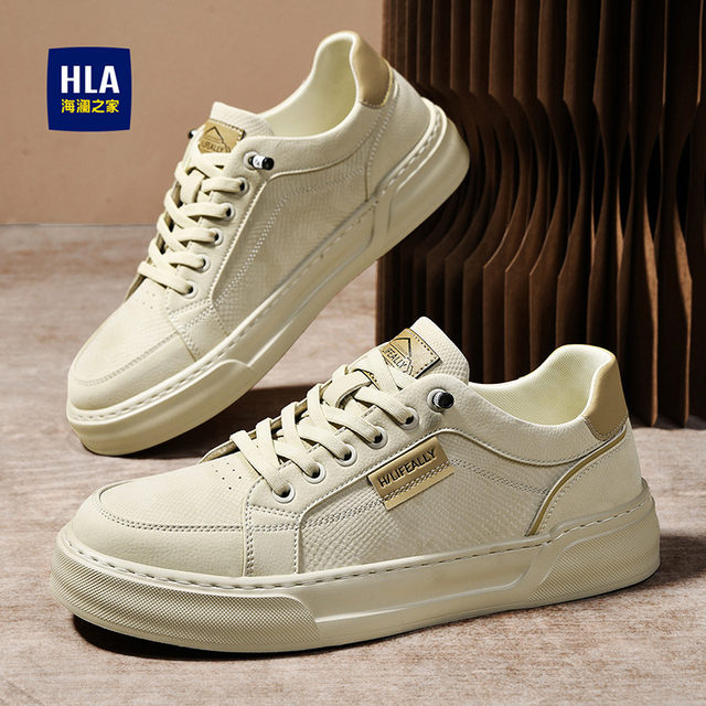 Heilan House Men's Shoes New Autumn and Winter Retro Comfortable Casual Shoes Men's Wear-Resistant Lace-Free Sneakers