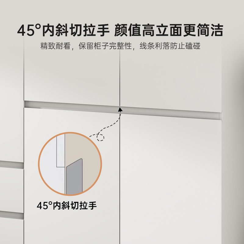 ENF欧松板定制现代简约加深60cm到顶衣柜家用卧室主卧收纳大衣橱 - 图2