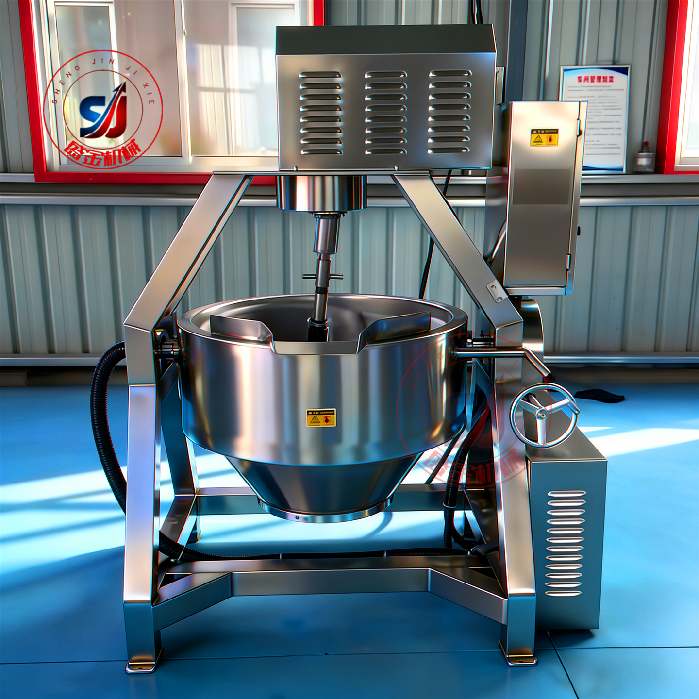 全自动行星搅拌炒锅火锅底料炒料机电动炒菜熬酱锅肉馅臊子电炒锅,淘宝优惠券,粉丝福利购,淘宝优惠卷