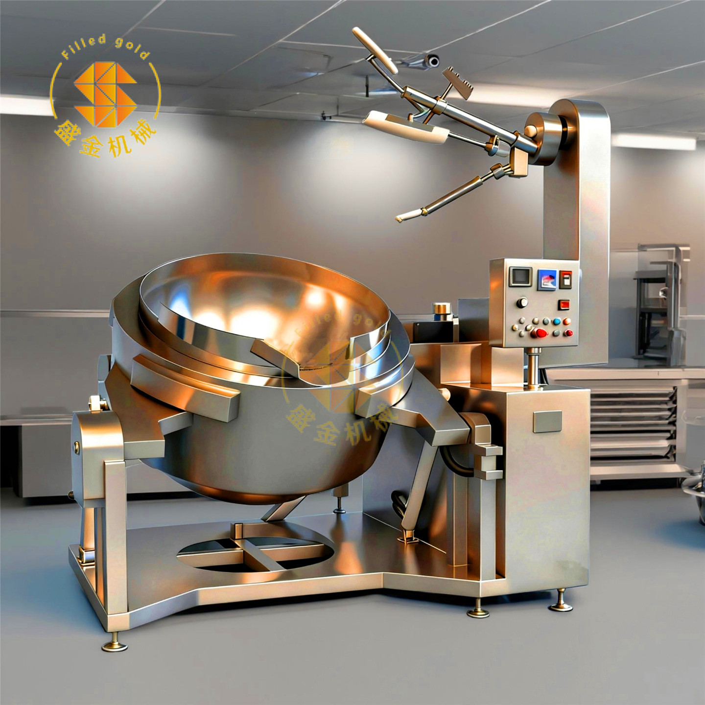 商用火锅底料底料炒料机全自动电磁油茶面粉搅拌炒锅炒肉馅熬酱机,淘宝优惠券,粉丝福利购,淘宝优惠卷