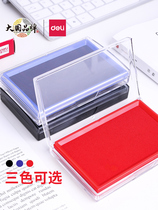 Right-hand Red Print Bench Oil Print Bench Big (Quick Dry) Inprint Clay Box Print Oil Seconds Dry Speed Dry Finance SPEED DRY BLUE BLACK SEAL BY HAND PRINT FINGERPRINT OFFICE SUPPLIES 9864