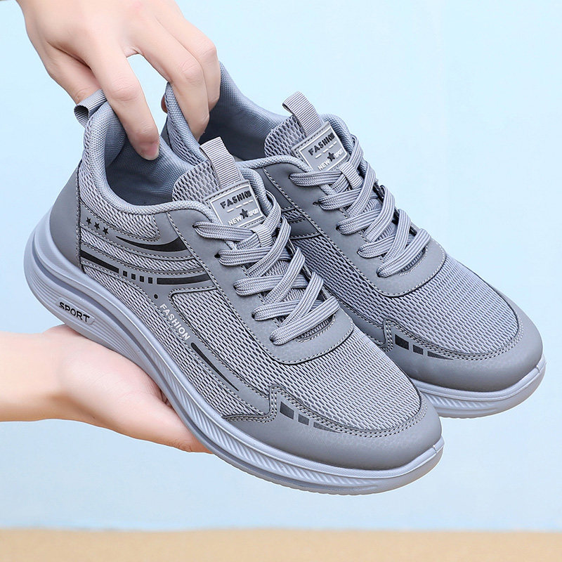 夏季男网鞋网面透气飞织网眼健步爸爸休闲鞋老北京布鞋防滑网鞋男,淘宝优惠券,粉丝福利购,淘宝优惠卷