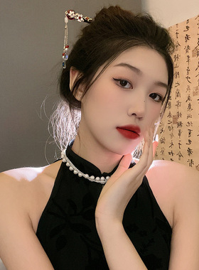 新中式发簪古风檀木簪发饰宫廷风