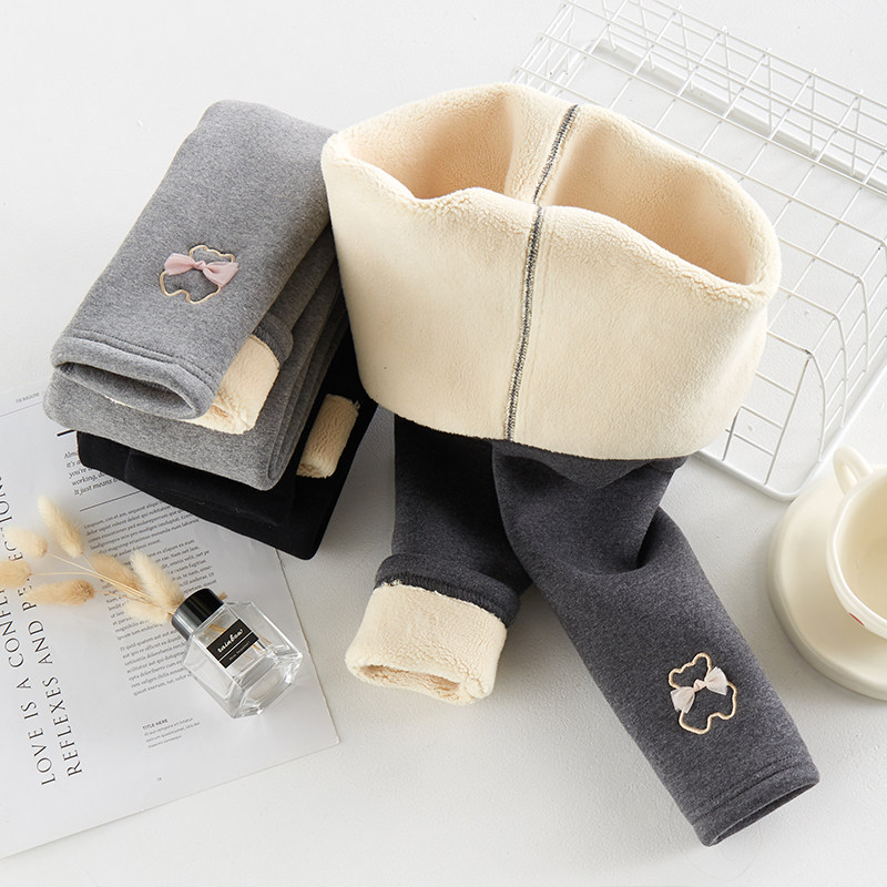 女童加绒加厚打底裤冬季外穿儿童一体绒保暖裤小女孩宝宝纯棉裤子,淘宝优惠券,粉丝福利购,淘宝优惠卷