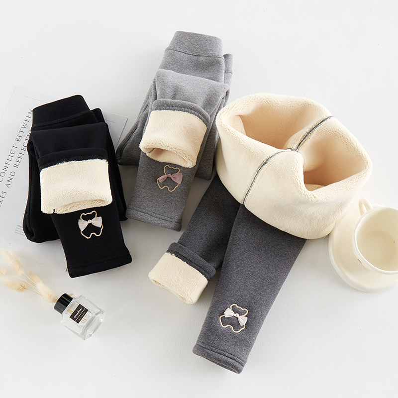 女童加绒加厚打底裤冬季外穿儿童一体绒保暖裤小女孩宝宝纯棉裤子,淘宝优惠券,粉丝福利购,淘宝优惠卷