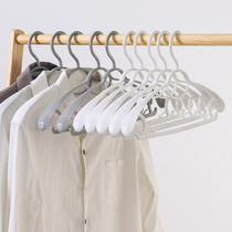 Chengdu ship Shengming clothes hanger s thick plastic clothes hanger plus wide shoulder anti-slip and no-mark clothes hanger multifunction