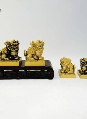 黄铜貔貅公母一对直批家居装饰品摆件金属工艺品礼品工艺品