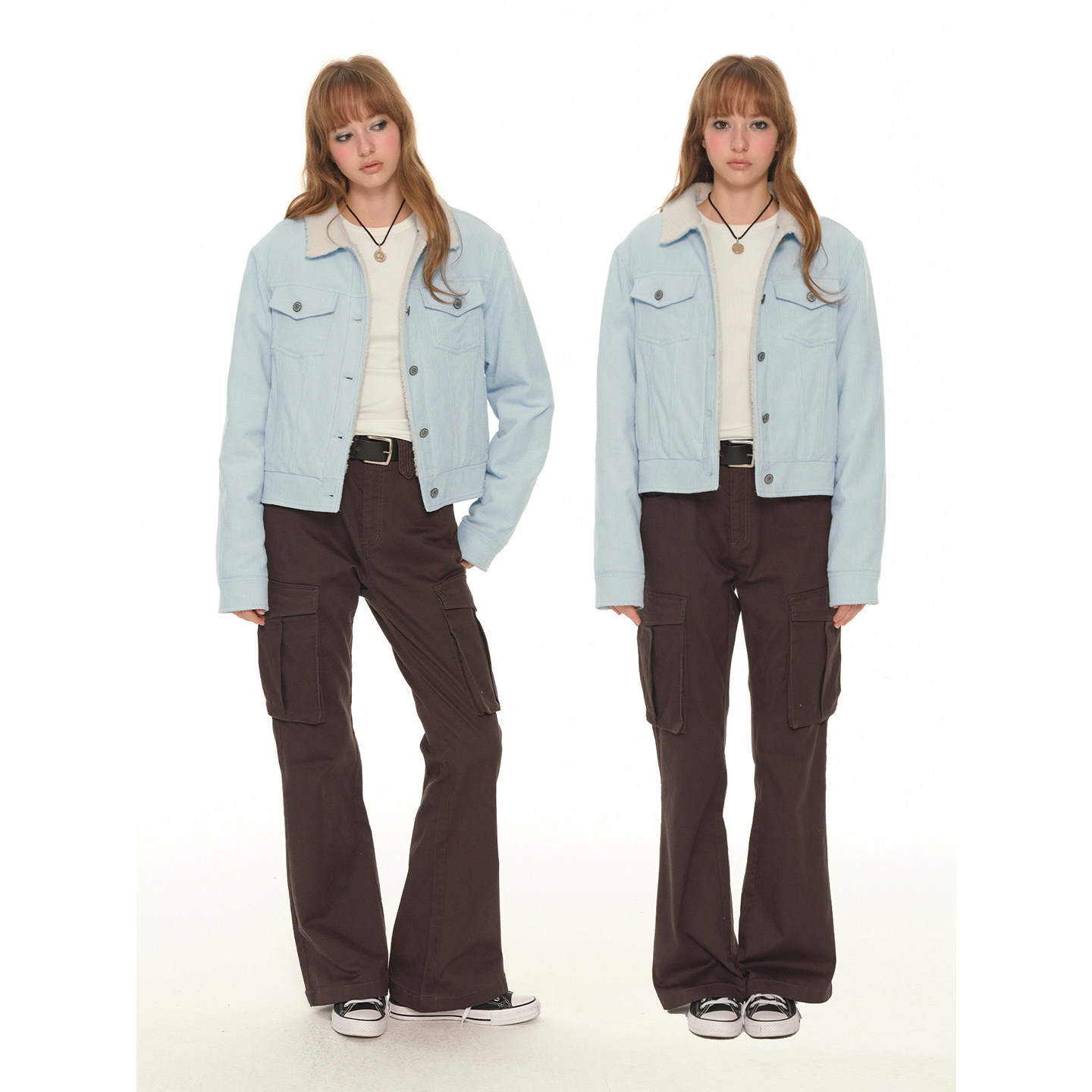 UNRETRO复古灯芯绒翻领短款工装外套女冬季新款加厚保暖夹克上衣,淘宝优惠券,粉丝福利购,淘宝优惠卷