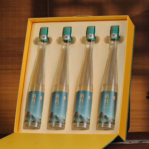 帝月青云志中式果香型42度葡萄酒精酿白兰地酒375ml礼盒装4支送礼 - 图2