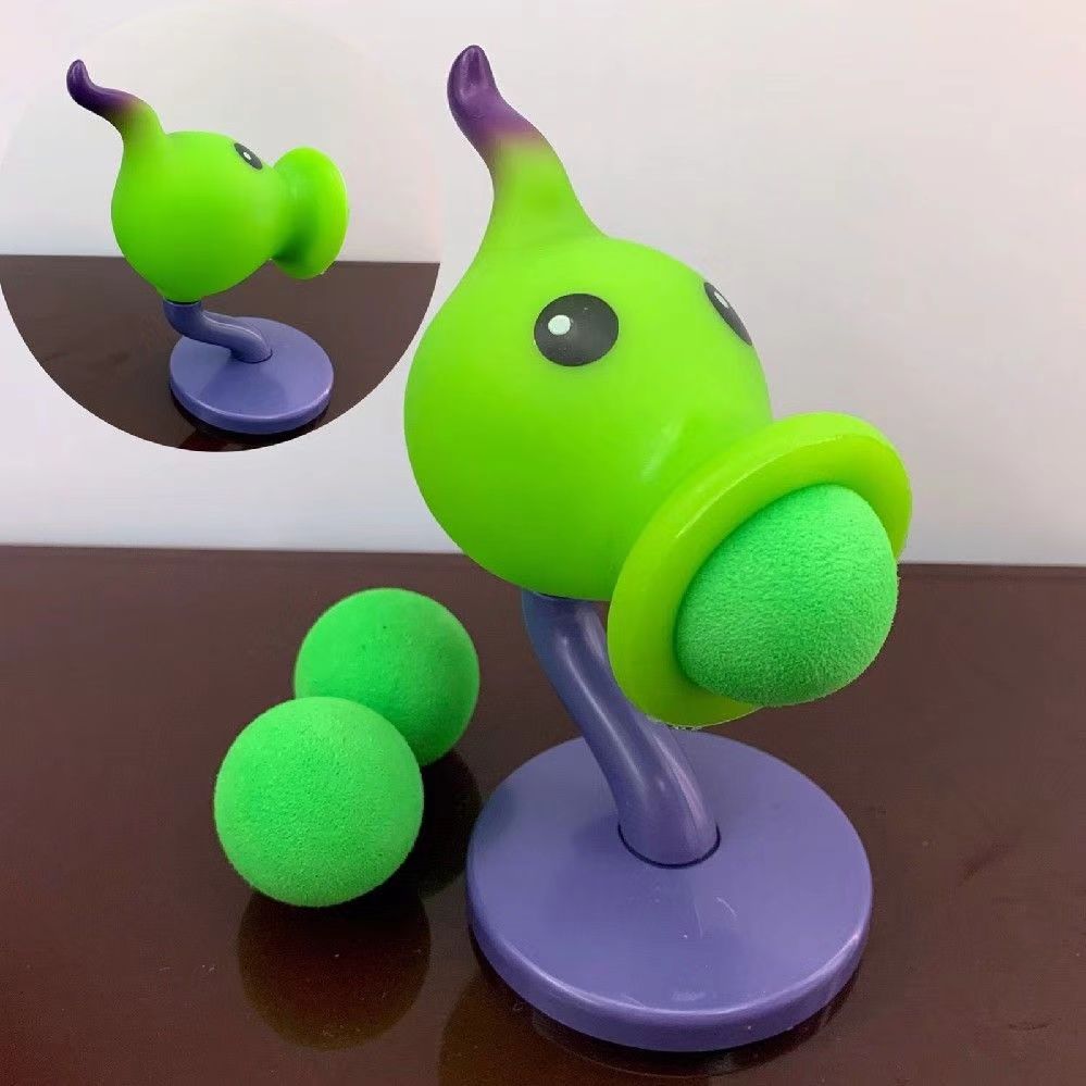 植物大战僵尸软胶电击蓝莓胡萝卜寒冰豌豆射手可弹射软弹散装玩具 - 图1