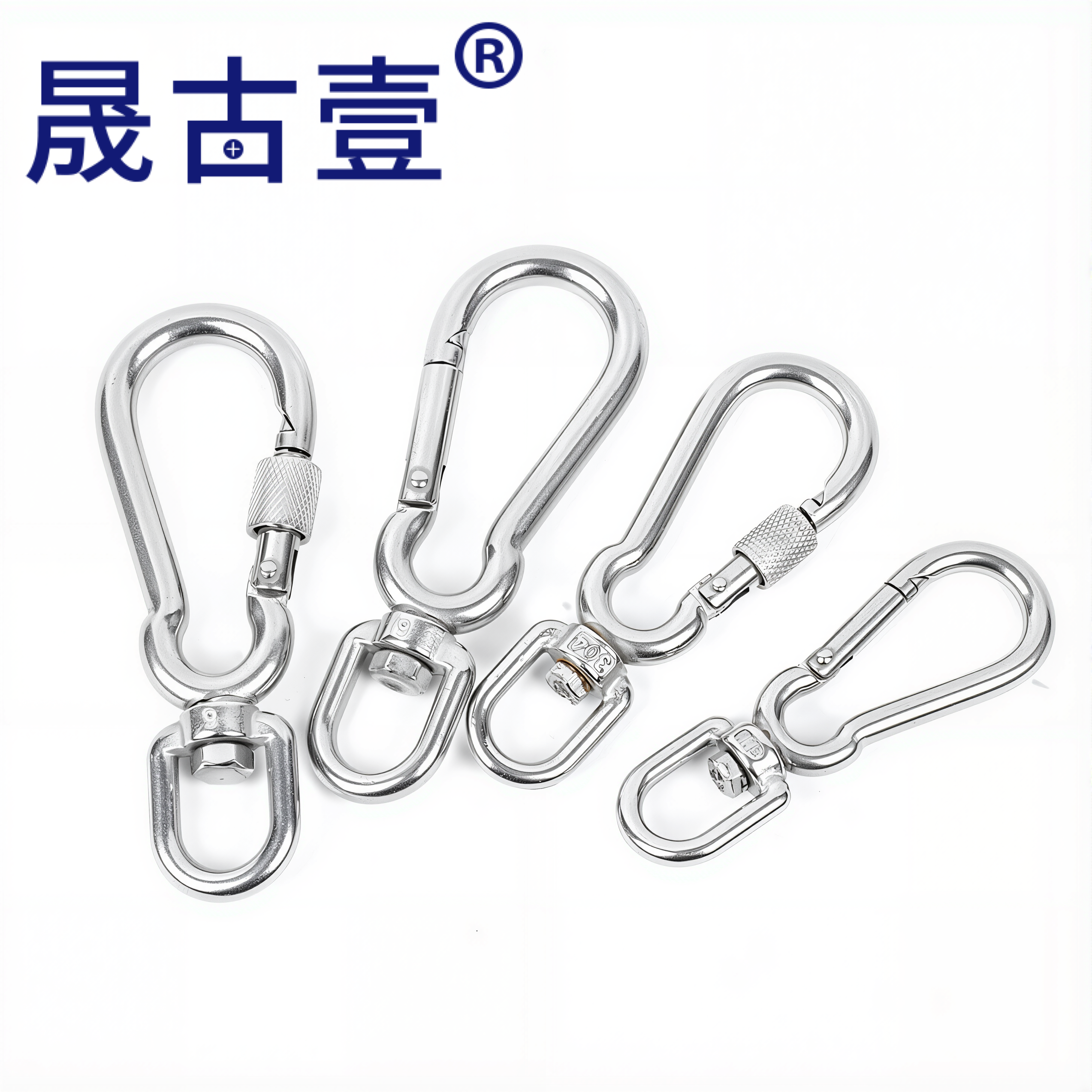 304不锈钢宠物牵引绳扣万向扣子螺母安全扣保险挂钩连接扣登山扣,淘宝优惠券,粉丝福利购,淘宝优惠卷