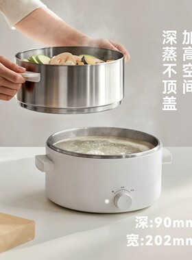 日本新款不锈钢电煮锅一人食家用