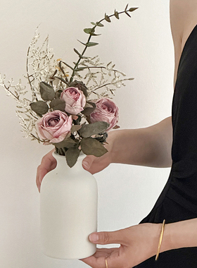 ins风玫瑰花假花仿真花摆设花束餐桌花摆花装饰花仿生花花艺摆件