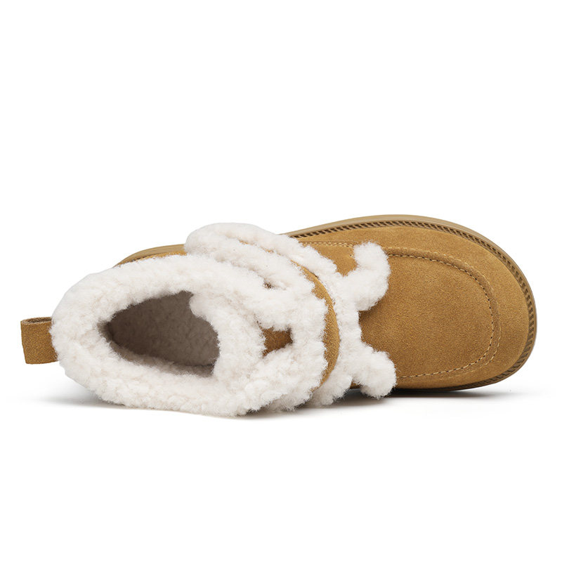 金猴雪地靴女鞋冬季加绒保暖2025年新款魔术贴毛毛短筒加厚袋鼠鞋,淘宝优惠券,粉丝福利购,淘宝优惠卷