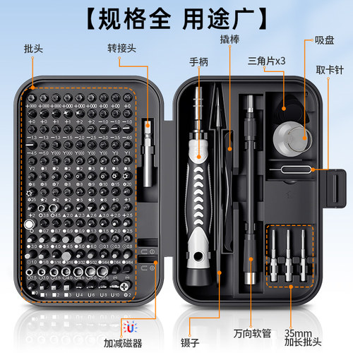 螺丝刀套装多功能笔记本电脑手机维修拆机工具专业家用清灰小精密 - 图1