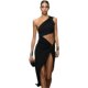 Women's sexy slit dress with stars