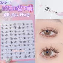 Wild Hairy Flu Lower Mascara With Large Capacity Asian Mixed Blood Eyelash Fake Eyelash Bionic Natural Dense single cluster