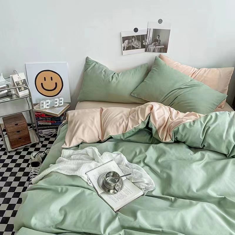 4pc bedsheet set bed sheet quilt blanket duvet cover sets - 图1