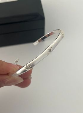 韩版拉丝星球星芒手镯时尚幸运手环简约百搭星球气质潮清冷系手镯