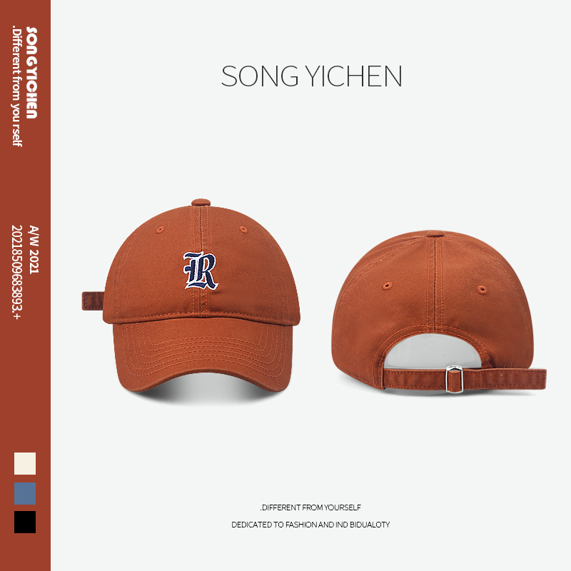 韩国联名B字母男女复古软顶棒球帽子春秋款潮明星同款遮阳鸭舌帽