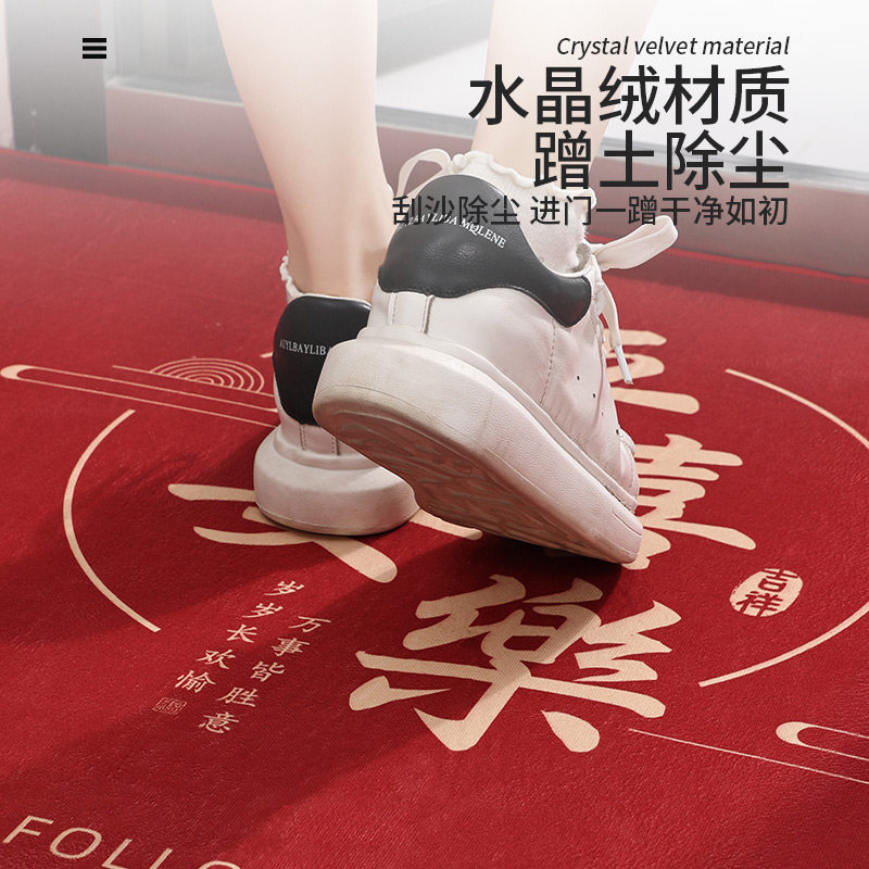 入户地垫进门门口脚垫门外2025新款玄关门垫红色喜庆乔迁入门地毯,淘宝优惠券,粉丝福利购,淘宝优惠卷