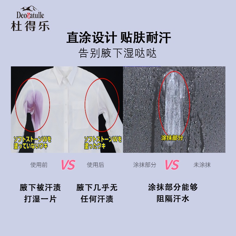 杜得乐止汗露石女腋下去狐味腋臭日本进口消臭石20g非滚珠喷雾膏 - 图1