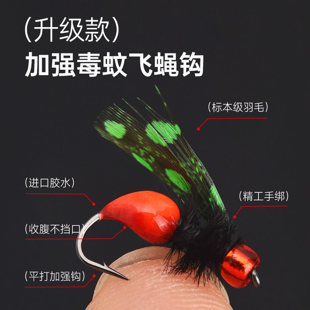Luya melon seed sequins poisonous mosquito fly hook sending assist device