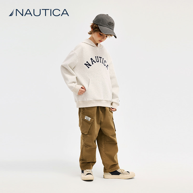 【天猫U先】NAUTICA童装 男童女童重工工装裤春秋季复古机能裤,淘宝优惠券,粉丝福利购,淘宝优惠卷