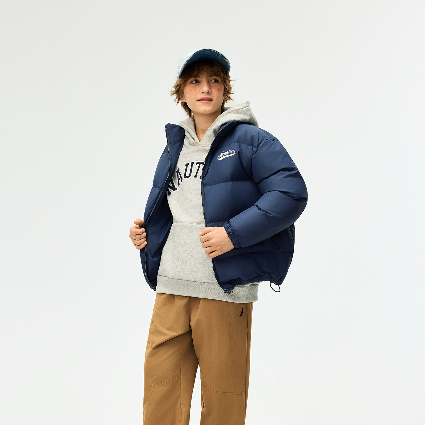 【高蓬云盾】NAUTICA童装 男童女童羽绒服秋冬儿童面包服大童外套,淘宝优惠券,粉丝福利购,淘宝优惠卷