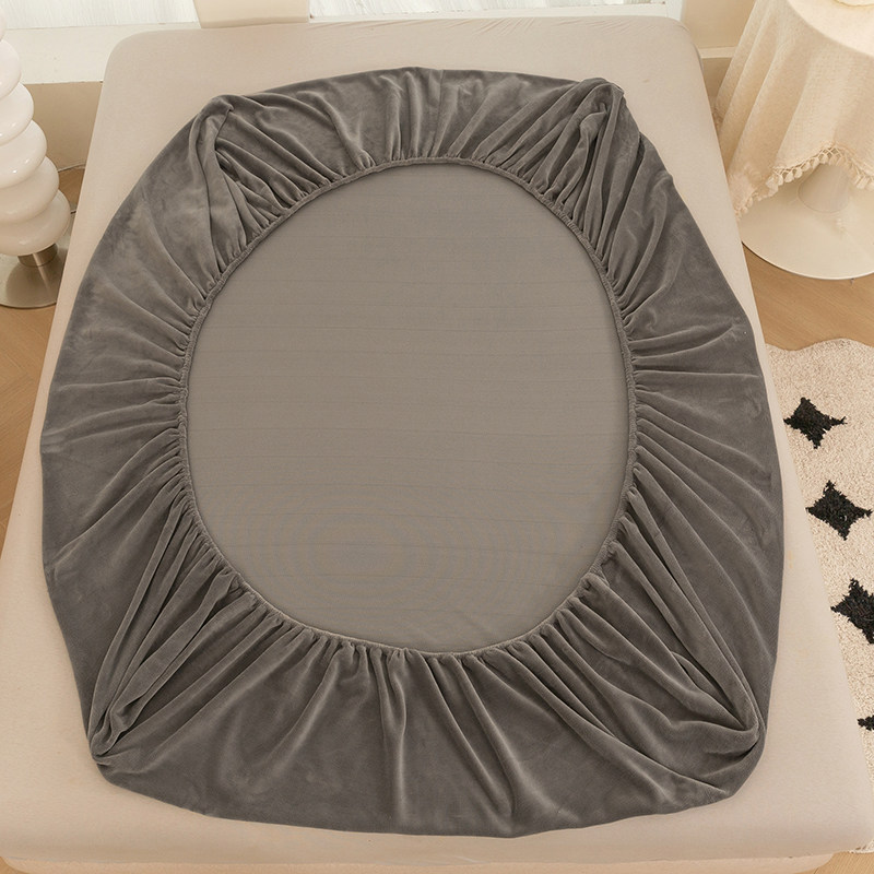 加厚牛奶绒床笠单件保暖珊瑚绒床罩法兰绒床垫保护套90x190x150,淘宝优惠券,粉丝福利购,淘宝优惠卷