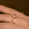 Morganite Sakura Pink 18K Rose Gold Ring
