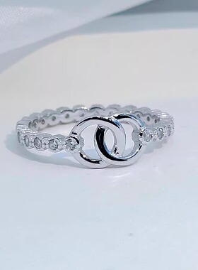 通体s925纯银戒指女小众设计感