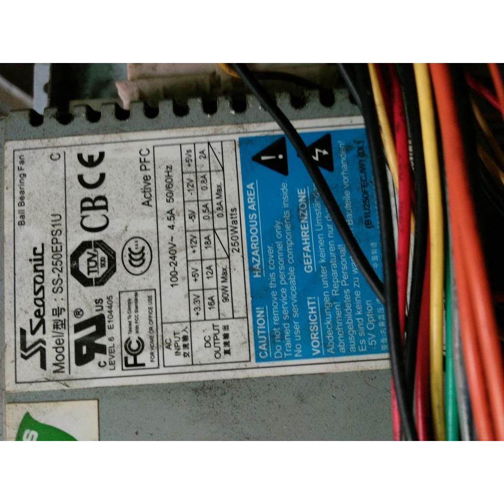 原装Seasonic 海韵 SS-250EPS1U 额定250W 1U 工业电源 20*10*4 - 图0