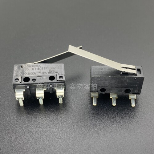 欧姆龙OMRON SS-3FL4034P-3B2-F微动开关带柄3A30VDC限位轻触按键 - 图1