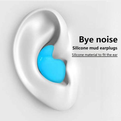 Silicone Ear Plugs Sleep Anti-Noise Snoring Earplugs Noise C - 图0