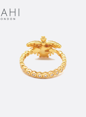 SAHI原创设计花语蜜蜂戒指昆虫